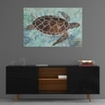 thumbnail image 3 of Epic Art 'Sea Turtle Collage 1' by Stellar Design Studio, Acrylic Glass Wall Art, 36"x24", 3 of 5