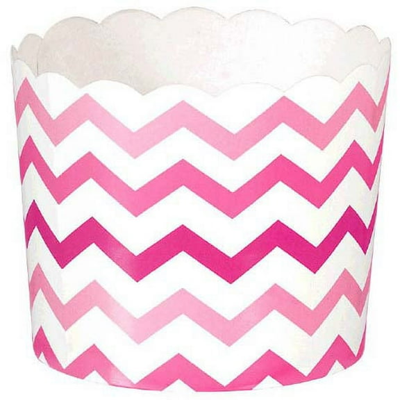 Pink Chevron Small Paper Cups (24ct)