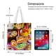 thumbnail image 5 of La Granja de Zenón Bolso de tela con estampado de lienzo para mujer, bolsa de compras reutilizable y estética, con cremallera interior, regalo para mujer,40*45cm., 5 of 6