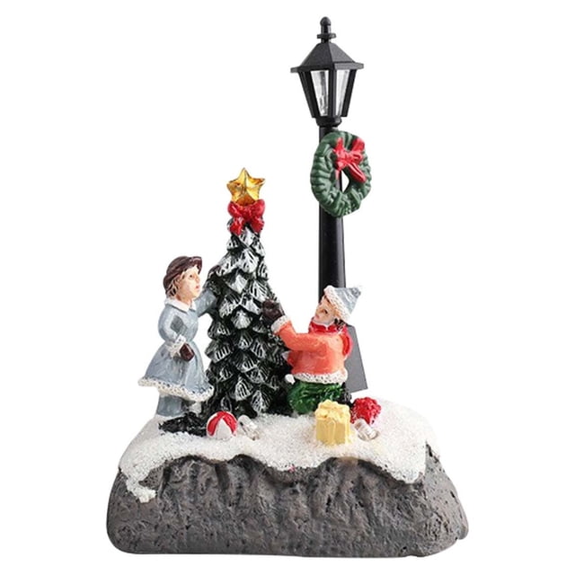 Christmas Led Lights House Hand Drawn Centerpiece Village Decoration Holiday Gift