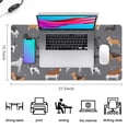 thumbnail image 5 of Long Mouse Pads for Desk,Dalmatian Corgi Bulldog Desk Mats on Top Of Desks, Desk Mouse Pad Extra Large with 3mm Non-Slip Base and Stitched Edge for Gaming,Office,Work,Home 31.5"x15.7", 5 of 6