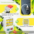 thumbnail image 4 of Bomba De Transferencia De Aceite, Sensor De Parada Automática Bomba De Transferencia De Combustible Líquido 3.2GPM Batería Portátil De Alta Velocidad Y USB Tipo C Alimentado, 4 of 7
