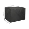 thumbnail image 4 of FYTPOV Dog Crate Cover, Heavy Duty Oxford Fabric, Durable Windproof Pet Kennel Cover for Wire Crate Indoor Outdoor Protection, Black, 19*25*20inch, 4 of 5