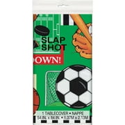 Plastic Classic Sports Table Cover, 84" x 54"