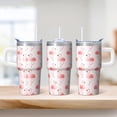 thumbnail image 2 of Flamingo Insulated Travel Cup 20OZ Stainless Steel with Handle Tumbler Mug Leak Resistant Double Wall Vacuum Portable BPA Free Gifts for Women Girls on Birthday Christmas Summer, 2 of 6