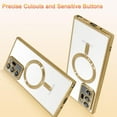 thumbnail image 4 of Magnetic Case for Samsung Galaxy Note 20 Ultra [Built-in Camera Lens Protector] Soft TPU Clear Cover Anti-Scratch Shockproof Case for Women Men - Gold, 4 of 18