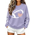thumbnail image 4 of Oversized Sweatshirts for Women Lightweight Casual Pullover Crew Neck Tops Fashion Cute Print Long Sleeve Sweatshirt, 4 of 6