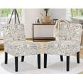thumbnail image 1 of NiamVelo Accent Chairs, Modern Design, Living Room, Kids, White, Armless Dining Chairs, Comfy Upholstered, Set of 2, 1 of 9