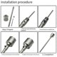 thumbnail image 5 of 60mm SDS Plus Hammer Drills Wall Hole Saw Drill Bit Set Cutter Tools Round Shank Drill Bit for Concr, 5 of 5