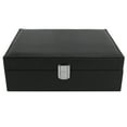 thumbnail image 4 of Estuche negro para pendientes, anillos y pulseras, ideal para el hogar y para viajes, caja de exhibición de joyas portátil, 4 of 8
