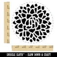 thumbnail image 2 of Beautiful Dahlia Flower Self-Inking Rubber Stamp Ink Stamper - Black Ink - Large 1-1/2 Inch, 2 of 7