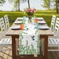 thumbnail image 4 of Table Runners 72 Inches Long Dress Scarves, Spring Botanical Farmhouse Kitchen Table Runner, Coffee Tablerunners, Watercolor Leaves Flowers Birds Country 14x72 Inch, 4 of 9
