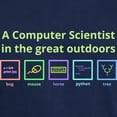 thumbnail image 3 of CafePress - A Computer Scientist In The Great Outdoors (Light) - Men's Classic Graphic Cotton T-Shirt, 3 of 4