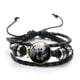 thumbnail image 3 of Hollow Knight Game Pulsera Juego Protagonista Figura De Dibujos Animados Imagen Cabujón De Vidrio Gema Multicapa Pulseras De Cuero Trenzadas Brazalete, 3 of 4