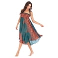 thumbnail image 4 of Falda bohemia larga estilo hippie de mujer Vestido gitano Boho Ropa Falda verde SM SunniMix Falda bohemia hippie larga, 4 of 8