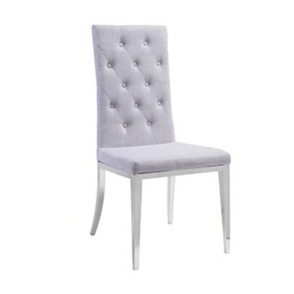 Silla Kessa Muebles para comedor tela Lino - gris