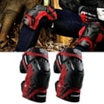 thumbnail image 1 of Langgg 2x Motorcycle Knee Pads K01-3 for Motocross Racing foam impact resistant Reflective Red, 1 of 9