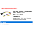 thumbnail image 2 of Horn Relay Connector - Compatible with 1990 - 1995 Ford Taurus 1991 1992 1993 1994, 2 of 2