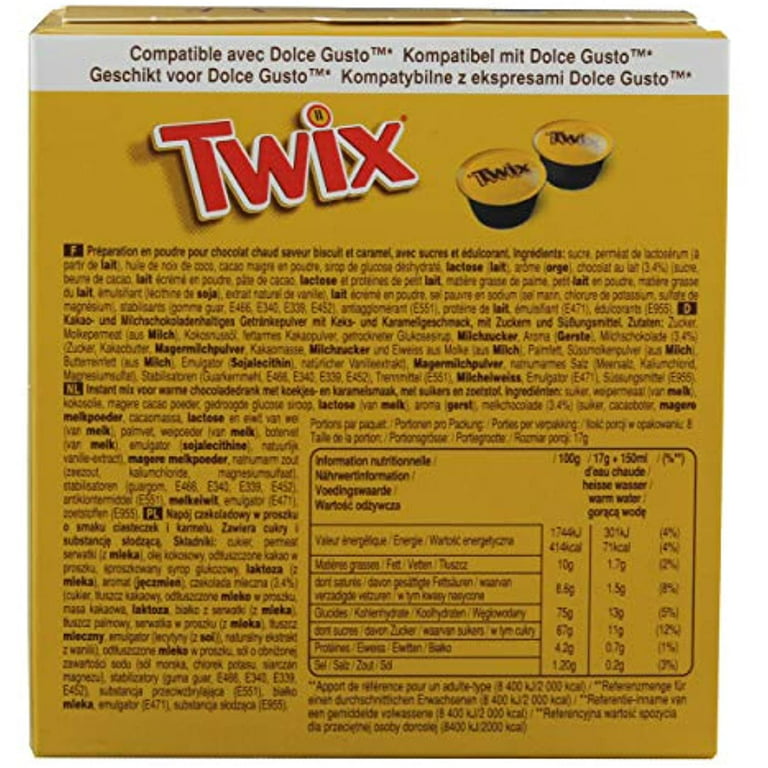Twix - Hot Chocolate (Dolce Gusto Compatible) - 5x 8 Pods