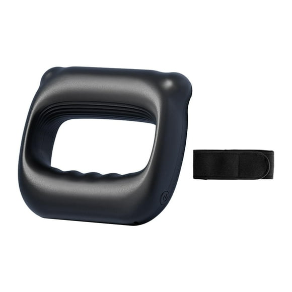 Anillo de masaje eléctrico compacto de mano para músculos, ajustable con cinturón para jugadores, cumpleaños, familias, amigos, regalo para el Día de negro