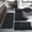 Classic Greek Key - black, variant on CHAKME 5 Piece Bathroom Rug Set Non Slip Ultra Absorbent Machine Washable Memory Foam Large 20"x46" & 32"x20" Long 24"x17" Small 18"x16" U Shape Contour 24"x20" Toilet Mat Ocean Ripple Dark gray