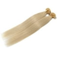 thumbnail image 2 of Invisible Nail/U Tip Glue Real Human Hair Extensions Soft Straight Hair 1 Piece/100 Strands, 2 of 5
