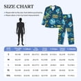thumbnail image 4 of Fuzoiu Machinery Road Construction Print Men's Long-Sleeved Pajama,Lounge Button Down Nightwear,Mens Notch Collar Pajama Set -X-Large, 4 of 7
