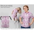 thumbnail image 6 of oneOone Silk Tabby Purple Fabric Block Craft Projects Decor Fabric Printed By The Yard 42 Inch Wide, 6 of 6