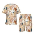 thumbnail image 1 of Fotbe Tropical Beach Sea Shell Pijama Estampada de 2 Piezas para Niños – Ropa de Dormir de Manga Corta Cómoda para Niños y Niñas, Camiseta y Shorts de Algodón-3X-Large, 1 of 6