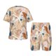 thumbnail image 1 of Balery Tropical Beach Sea Shell Conjunto de Pijama Infantil de Manga Corta con Estampado – Ropa de Dormir de Algodón Suave-4X-Large, 1 of 6