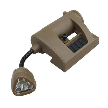 Carroterr Outdoor Helmet Light Helmet Mount Light 3 LED Airsoft Helmet Torch г αα T1X3