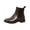 Brown, variant on Willtoo Ankle Boots for Women Round Toe Elastic Fall Winter Booties Chunky Low Heels Slip-on Fashion Short Boots Non Slip Comfortable Daily Work Shoes