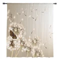 thumbnail image 4 of Dandelion Butterfly Flower Plant Tulle Sheer Curtains for Living Room ration Window Curtain for Bedroom Voile Organza Drapes, 4 of 7