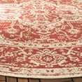 thumbnail image 3 of SAFAVIEH Beach House Stanice Medallion Indoor/Outdoor Area Rug, Red/Creme, 4' x 4' Round, 3 of 6