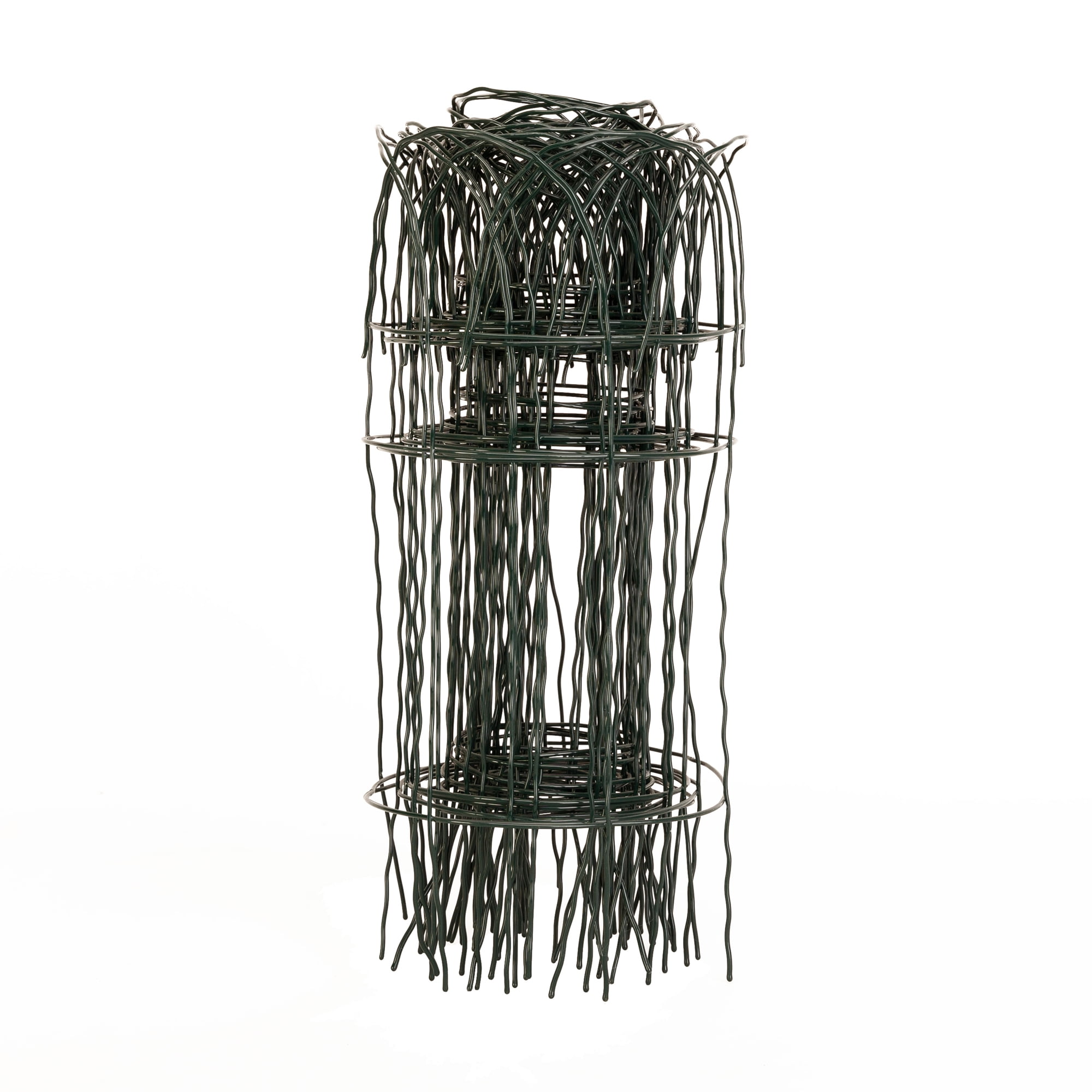 Panacea Set of 6 Green Wire Garden Edging Fence Roll, 14" x 20' Long, Border Edging