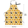 thumbnail image 5 of Uemuo Funny Chicken Pattern Waterproof Apron Adjustable Dishwasher Apron- Apron for Women Men Heavy Duty Work Apron for Dishwashing Chemical Lab, 5 of 9
