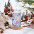 thumbnail image 2 of Yayeee Flameless Candles with Remote Flickering Battery Operated Multi Color Changing, Purple Marble Pattern, 2 of 7