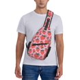 thumbnail image 6 of Lsque Cartoon Strawberry Pattern Cross Chest Bag Diagonally – Premium Durable Front Chest Sling with Adjustable Padded Strap, High-Capacity Storage, 6 of 8