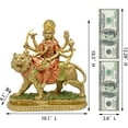 thumbnail image 3 of alikiki Hindu Goddess Lord Durga Statue - India God Antique Gold Durga Murti Idol Home Temple Puja Sculpture Indian Diwali Day Mandir Pooja Decoration, 3 of 10