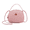 Pink, variant on Women Messenger Bag PU Leather Handbags Mini Half-Moon Shoulder Crossbody Bag Purses Cell Phone Pouch (Black)