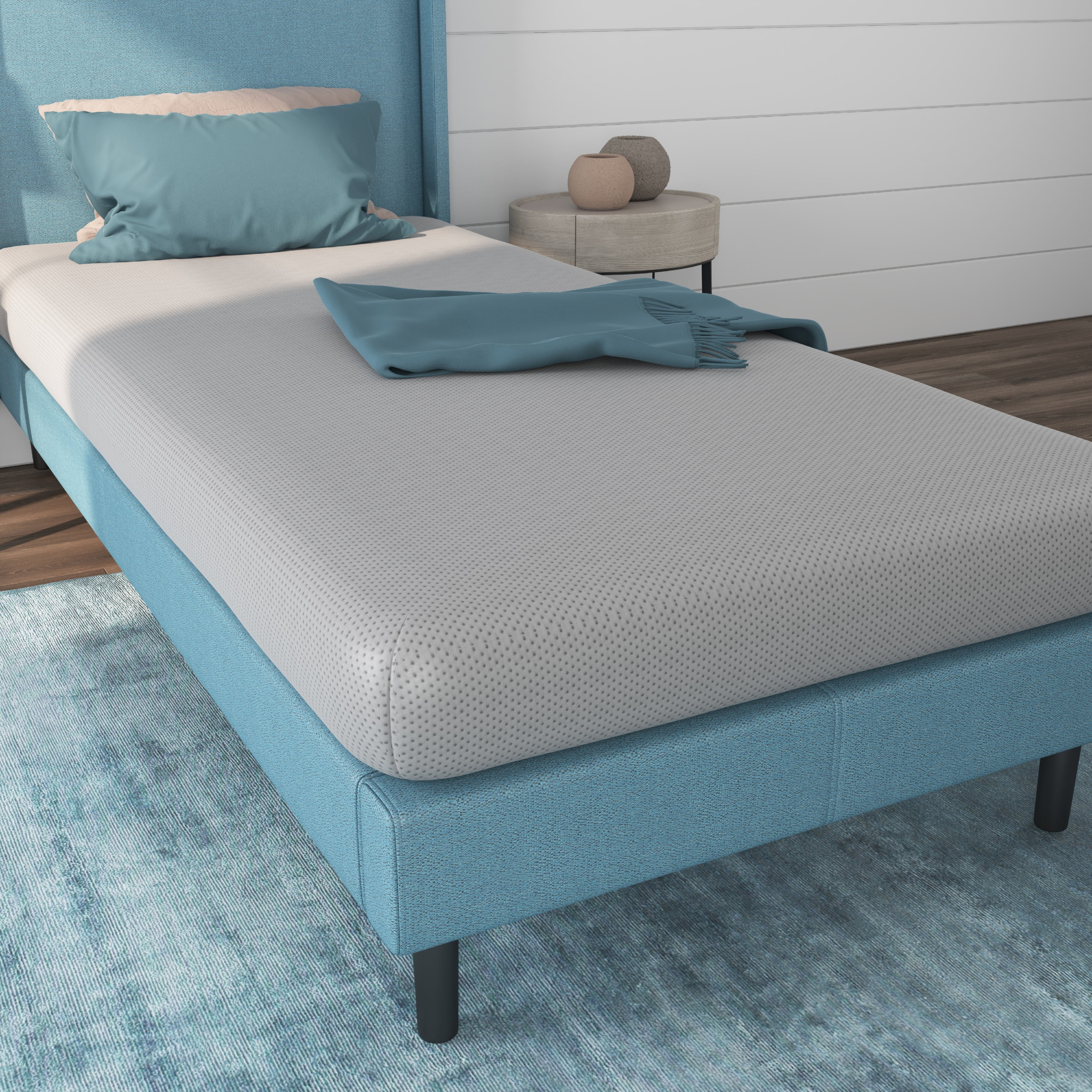 NapQueen Rainbow 5" Twin, Memory Foam Mattress, Gray