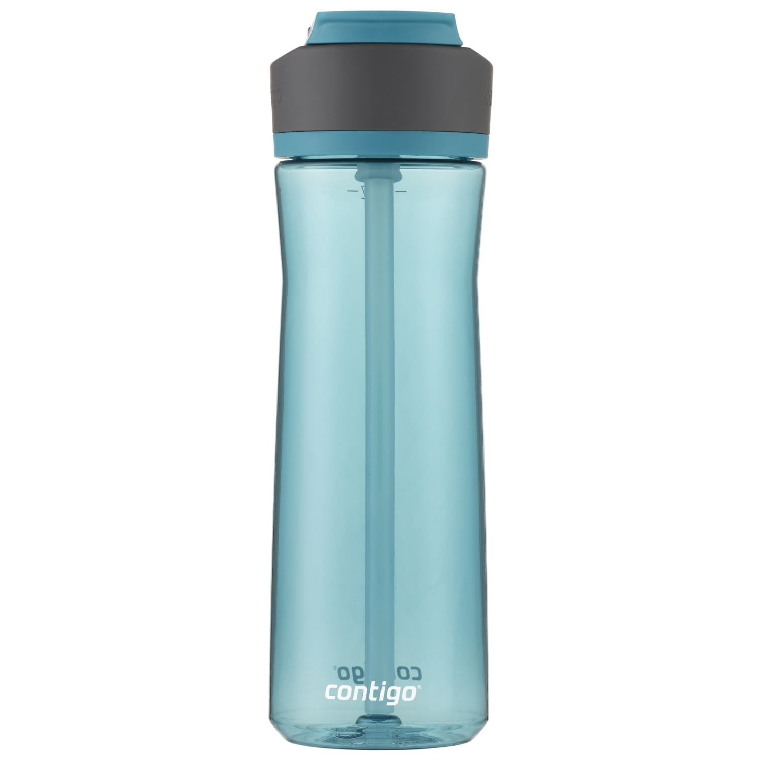 Contigo 2143068 Plastic Water Bottle, Autospout Lid, Teal, 24 oz. - Quantity 1