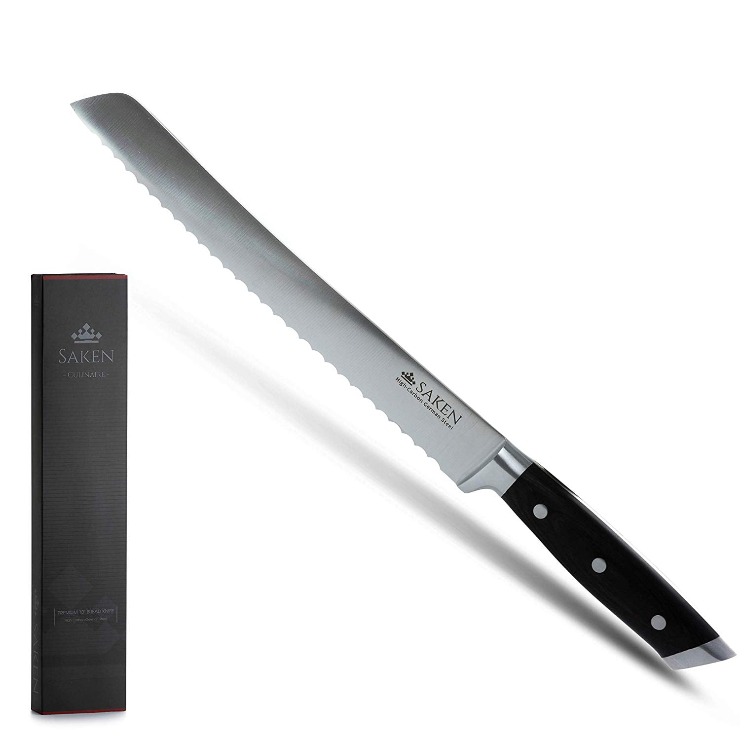 SAKEN Bread Knife 10 inch serrated Kitchen Bread Knife in Luxury
