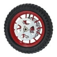 thumbnail image 4 of Mini Roues de Vélo, Roue de Moto hors Route en Alliage d'Acier avec Caoutchouc Antidérapant Installée Directement pour Moto hors Route 2 Temps 47cc 49cc Argent,Bleu,Rouge, 4 of 8