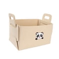 thumbnail image 3 of Cesta de almacenamiento de fieltro Gloria accesorios de contenedor abierto con asas de transporte carga Beige M, 3 of 9