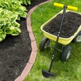 Colwelt 38Inch Manual Half Moon Lawn Edger Tool, Metal Edging for Grass, Borders Sidewalks,Yard