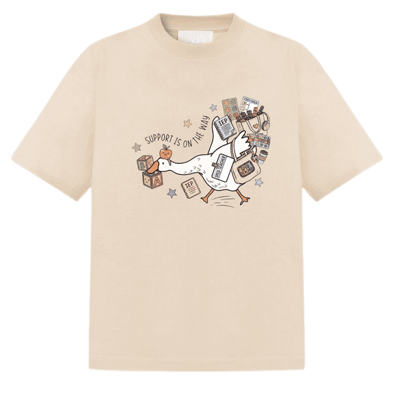 Funny Special Education Teacher TShirt Support Goose Tee Graphic Tee Gift for Educators and School Staff Back to School Shirt