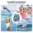 thumbnail image 6 of Uemuo Rose Flowers Pattern Mens Swim Trunks Quick Dry Board Shorts with Mesh Lining, Stretch Beach Shorts Quick Dry No-Chafing Board Shorts-Small, 6 of 9