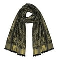 thumbnail image 1 of Peach Couture Châle Jacquard Cachemire Réversible Ravissant pour Femme Pashmina, 1 of 1