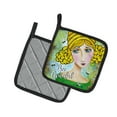 thumbnail image 2 of Caroline's Treasures Bee Grateful Girl with Beehive Pair of Pot Holders, 2 of 2